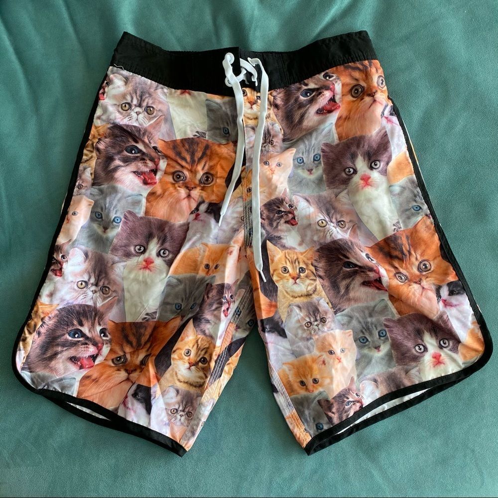 Men’s Cat Swim Trunks